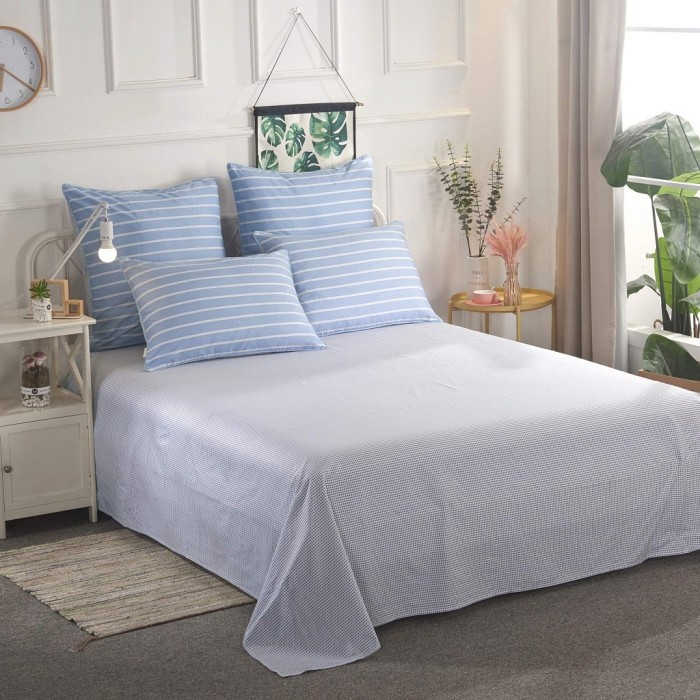 Дарио (голубой) Комплект постельного белья сатин 1.6