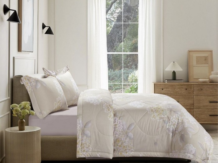 Комплект семейный с двумя летними летним одеялами из фланели-тенсел 160х220 см, 2297-2OSP 