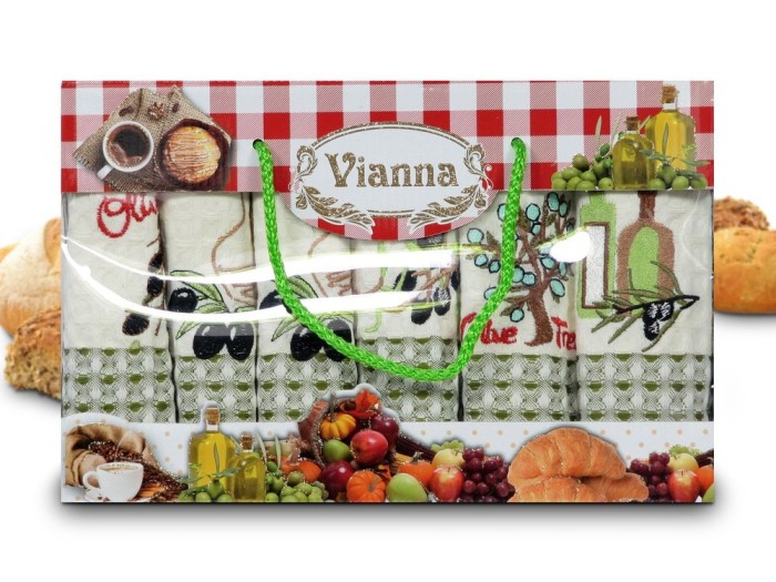 Набор кухонных полотенец Vianna Luxury Series (35x50 - 6 шт) 8052-02