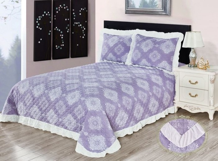 Покрывало Казанова Покрывало 2х Кертис (лаванда) 240х260 SR56-180-2.4