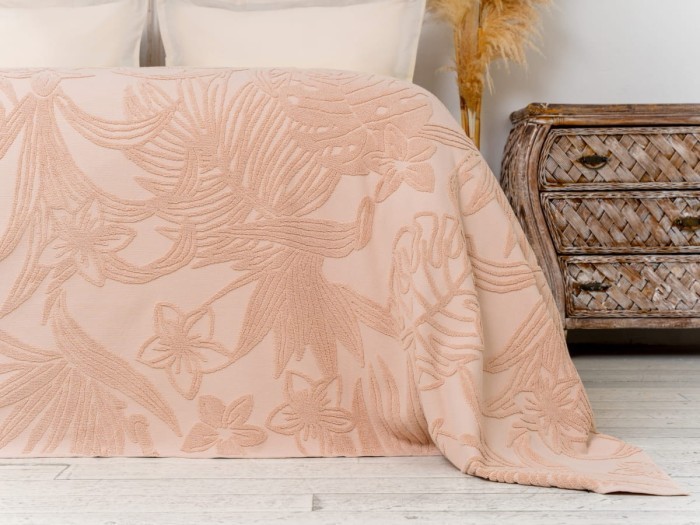 Покрывало Arya махровое Botanical Garden Бежевый