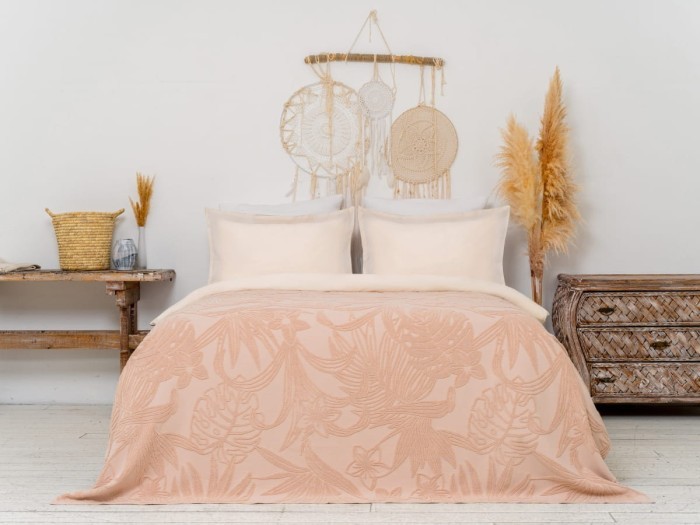 Покрывало Arya махровое Botanical Garden Бежевый