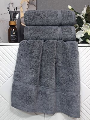 К-т полотенец Perla (графит платина) 70х140см(1),50х90см(1)