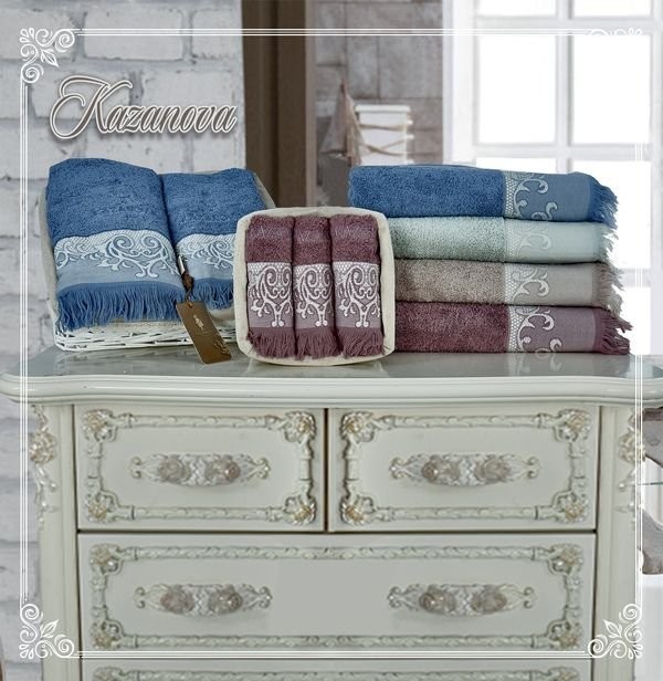 Полотенца Казанова Комплект полотенец Donna (глинтвейн) 30х50см(3) К63-164-30х50