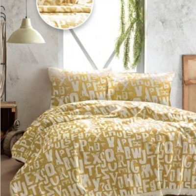 Покрывала Турция TINEGER BED SPREAD Yellow-205x240