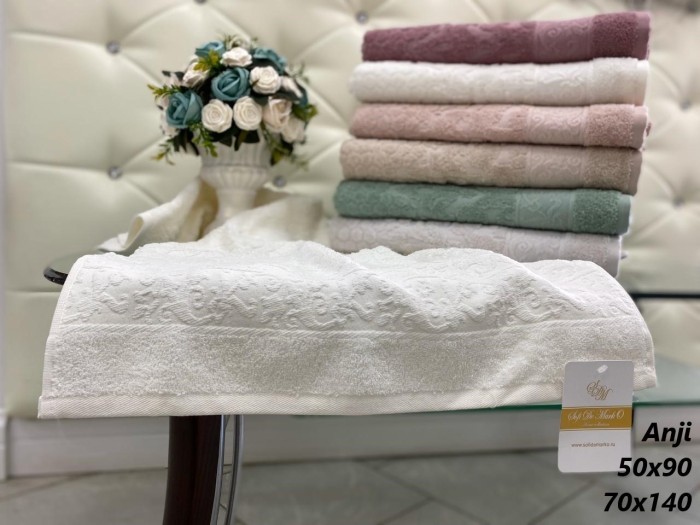 ANJI (брусника) 50х90 Полотенце Жаккард