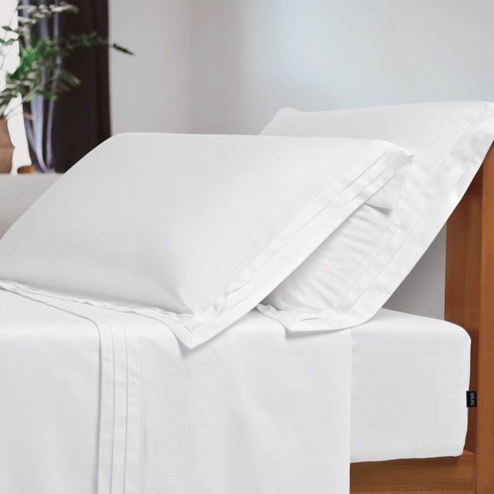 Комплект постельного белья  Sharmes "Soho" семейный (белый)