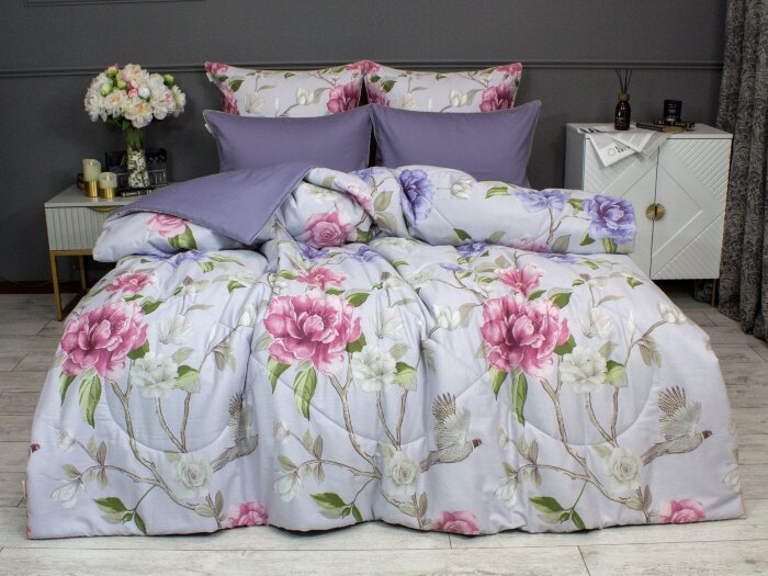 Комплекты для сна Зарина (лаванда) Cotton Евро