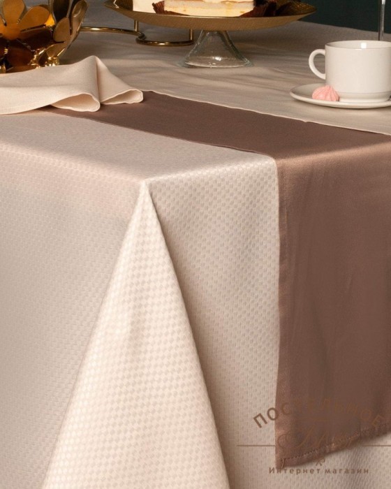 Ирида бежевая Скатерть 150х220