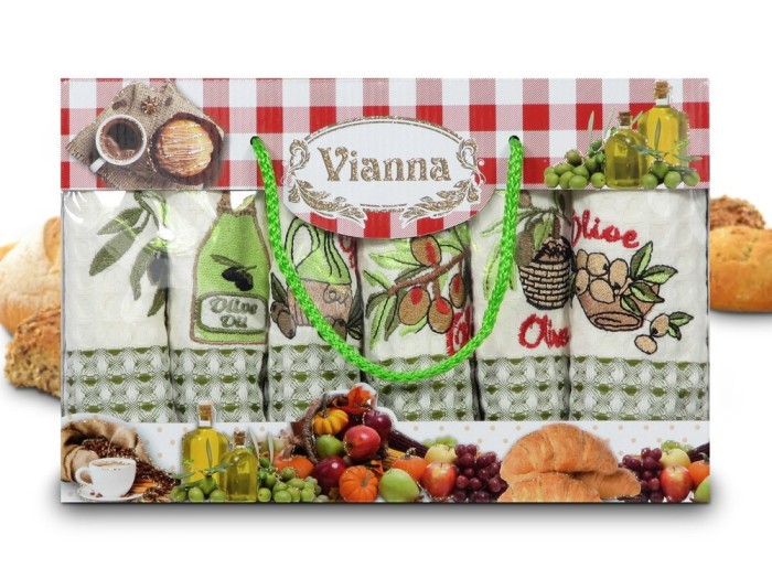 Набор кухонных полотенец Vianna Luxury Series (35x50 - 6 шт) 8052-03