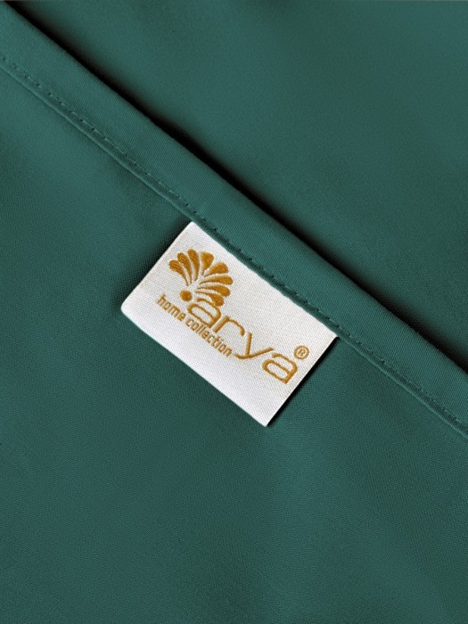 Постельное белье Arya из Oднотонного Сатина 2 Сп. 200x220 Vip Зеленый