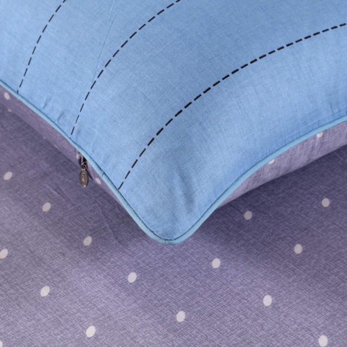 Кристиан (синий) Комплект постельного белья сатин 7Е