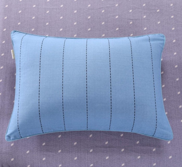 Кристиан (синий) Комплект постельного белья сатин 7Е