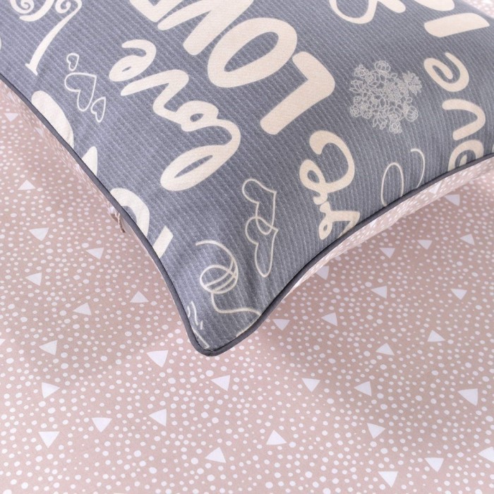 Love (розовая) Комплект постельного белья сатин 1.6