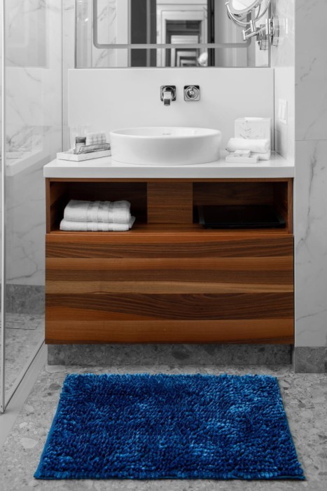 Коврик Arya из Переливающей Синели Senfoni Синий