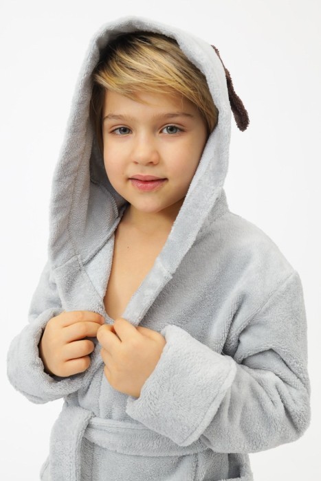 Халат детский Doggy Серый