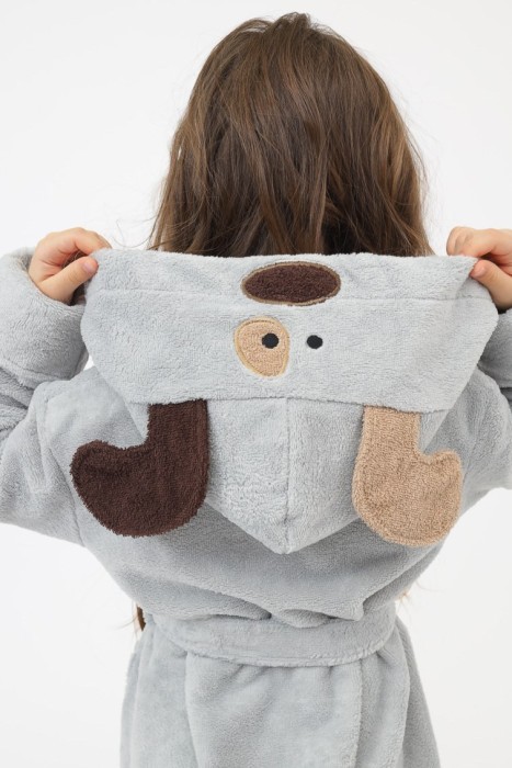 Халат детский Doggy Серый