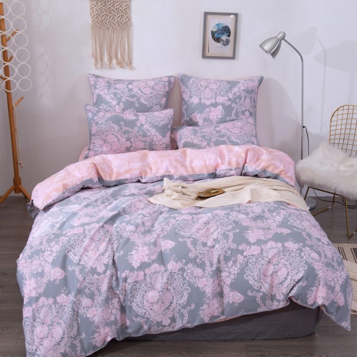 Архелия-Архелия (серая) Комплект постельного белья сатин Евро 4н