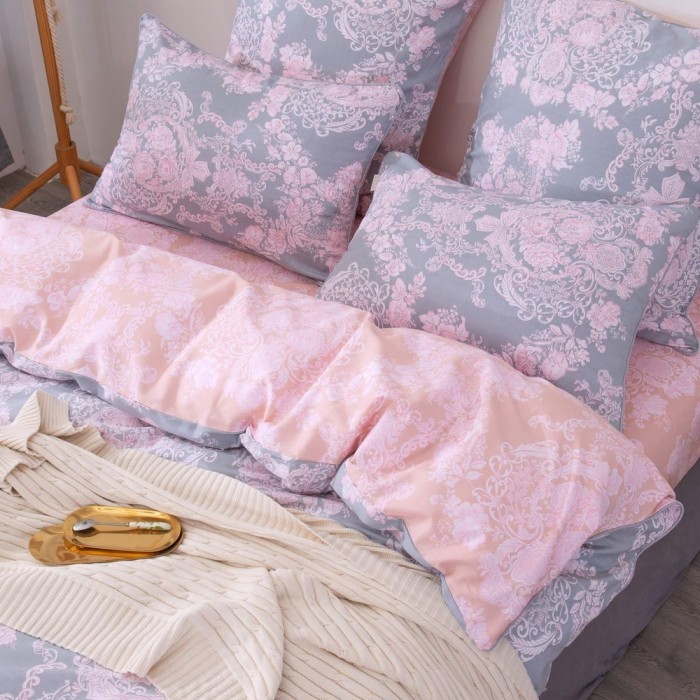 Архелия-Архелия (серая) Комплект постельного белья сатин Евро 4н