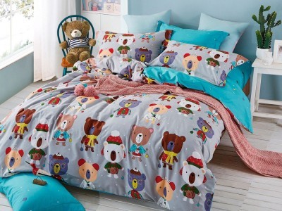 Постельное белье Asabella 1292-4S полуторное печатный сатин