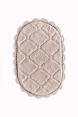 Brianna (персик) Набор ков. для ванной кружевной 60х100 и 50х70