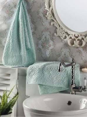 KRONA (бирюза) 70х140 Полотенце Жаккард