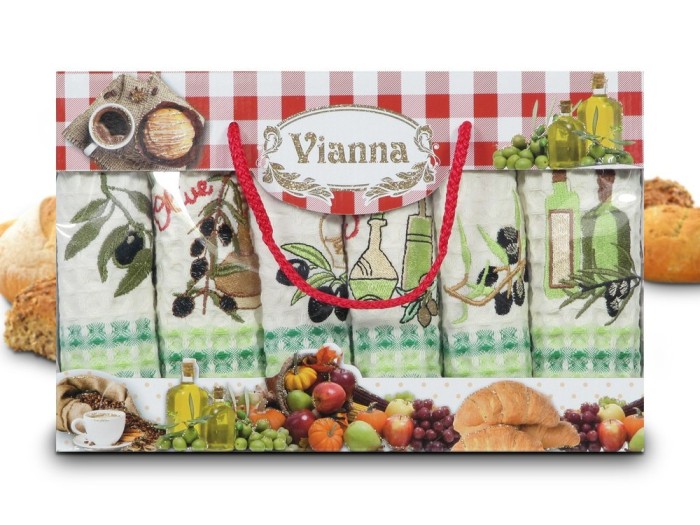 Набор кухонных полотенец Vianna Luxury Series (35x50 - 6 шт) 8052-04
