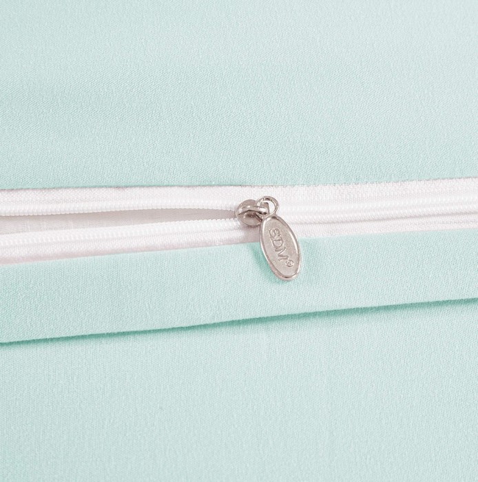 Эйприл (голубая) Комплект постельного белья жатка Евро 4н