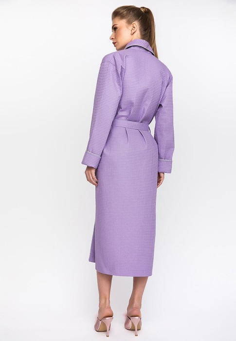 Вафельный халат NATUREL (E 721) Сиреневый