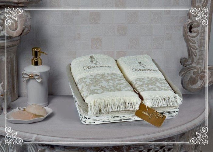 Полотенца Казанова Комплект полотенец Milda (молоко) 30х50см(3) К63-162-30х50