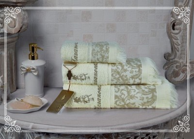 Полотенца Казанова Комплект полотенец Milda (молоко) 30х50см(3) К63-162-30х50