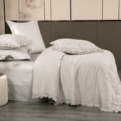 Комплекты для сна Cloud Stonewashed Cotton (серебро платина) комплект Евро 