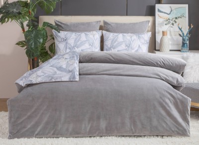 Комплекты постельного белья [М] Ирисы (графит платина) Семейный