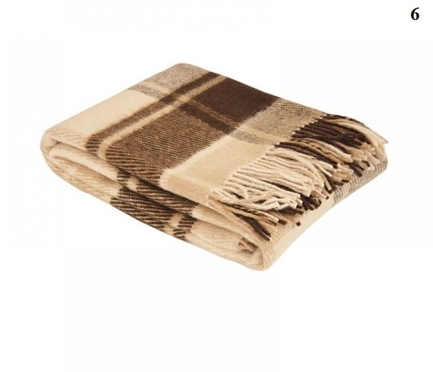 Плед шерстяной 100% шерсть арт.6 170х200