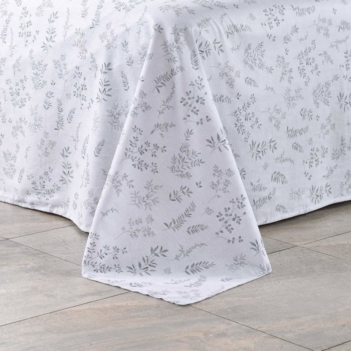 Холли серый Комплект постельного белья сатин Евро 4н