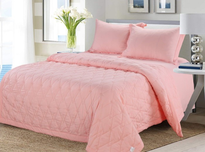 Камелия (персик) Евро Комплект Вышивка