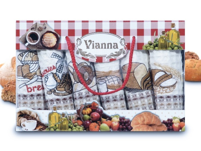 Набор кухонных полотенец Vianna Luxury Series (35x50 - 6 шт) 8052-16