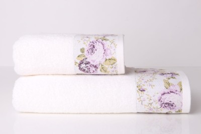 Полотенце Arya 70х140 Desima Белый Лиловый