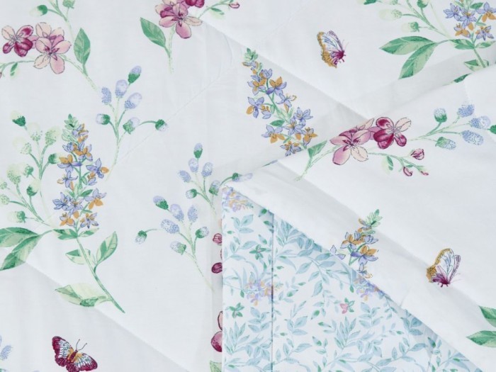 Комплект с ЛЕТНИМ одеялом из печатного сатина 200х220 см, 1617-OMP