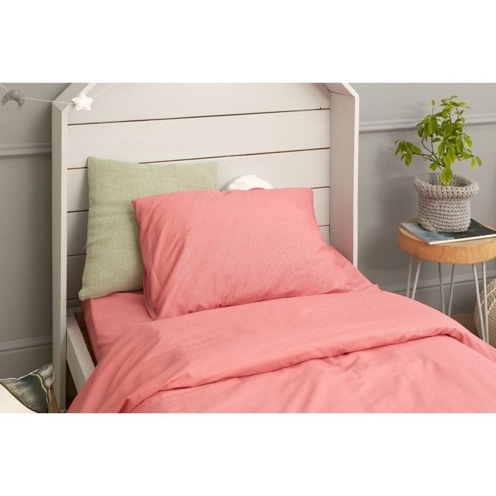 Детское постельное бельё Этель «Полосы» 1.5 сп, цвет красный, 143х215 см, 150х214 см, 50х70 см