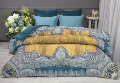 Постельный набор евро Аматти изумруд охра ABC Egypt Cotton