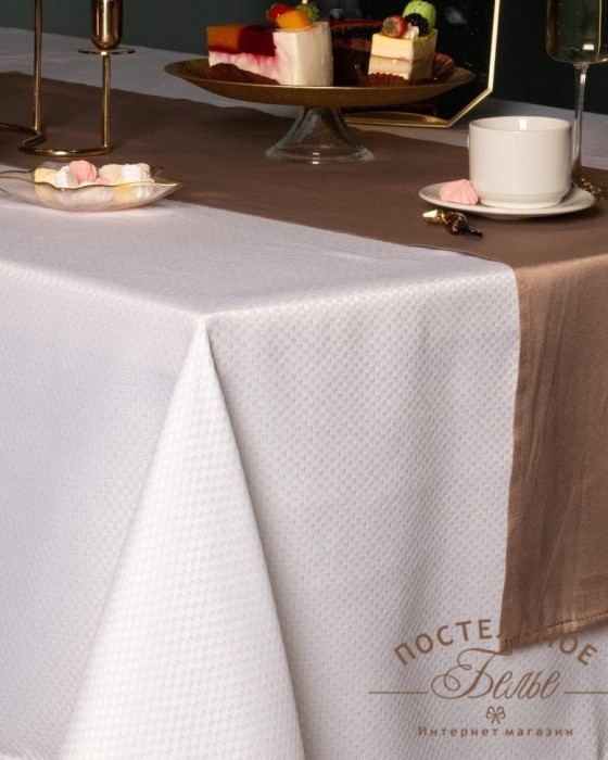 Ирида белая Скатерть 150х220