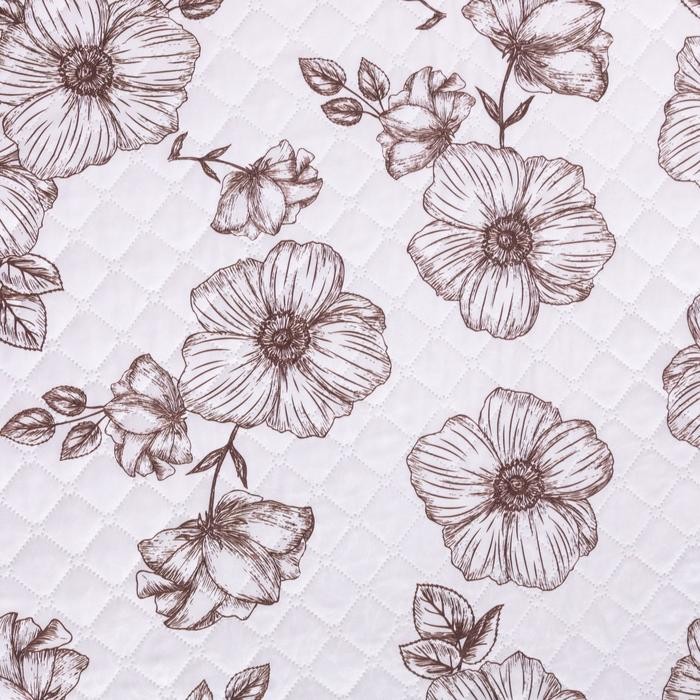 Покрывало "Этель" 2 сп Flowers, 180х220 см, микрофибра