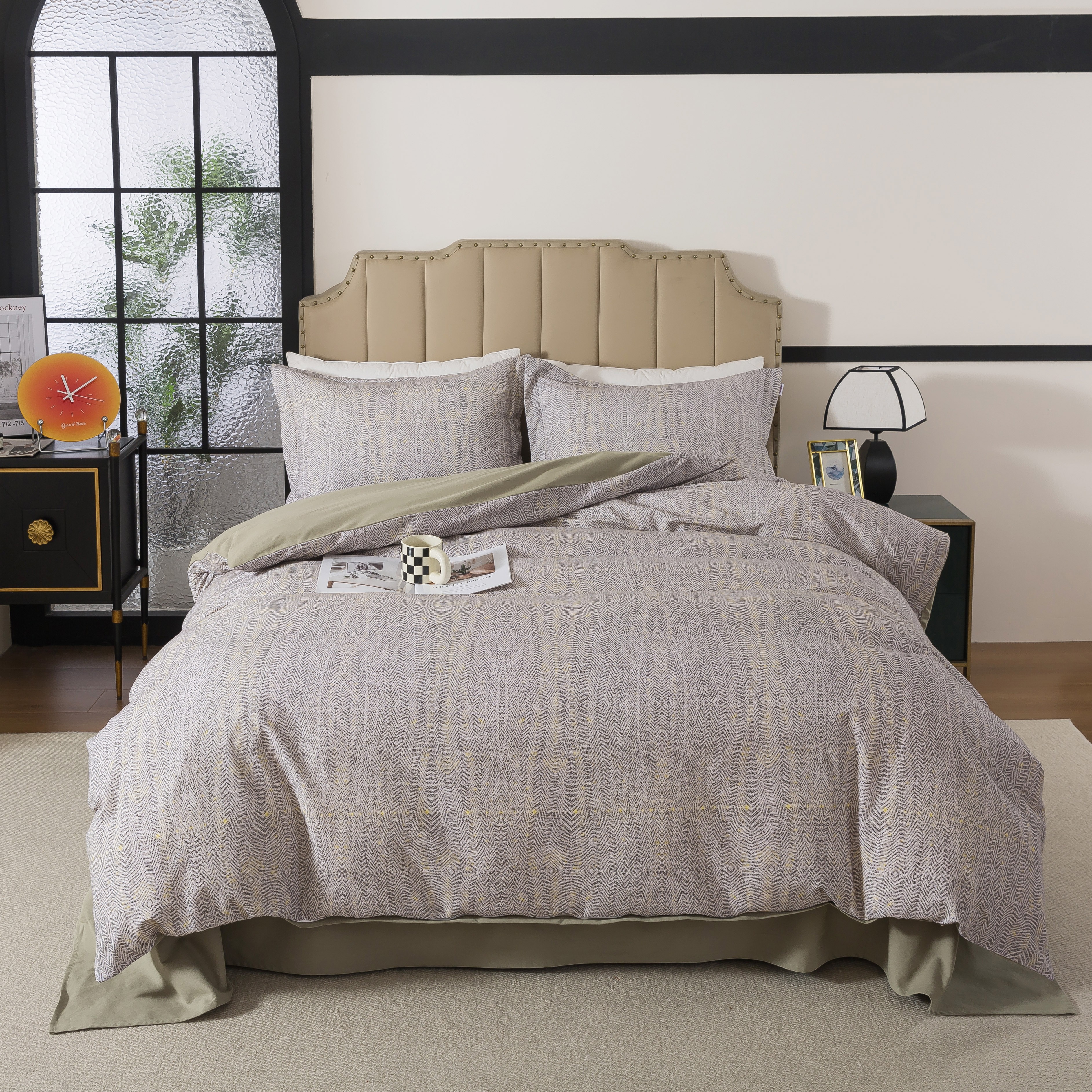 Кпб Фланель 1,5-спальный 2 наволочки 1-MOMAE285 код1094