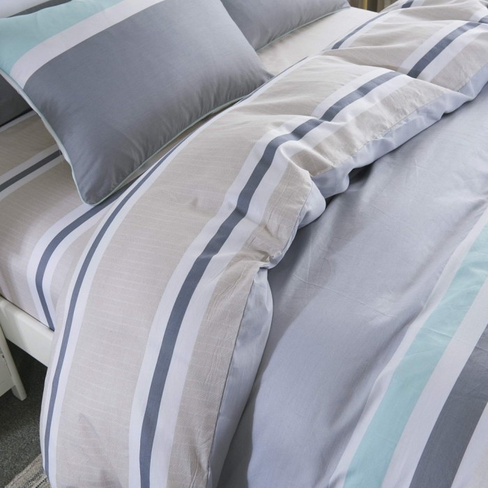 Гэри (серый) Комплект постельного белья сатин Евро 4н