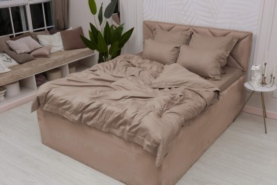 Моне (темно беж) страйп сатин 7Е