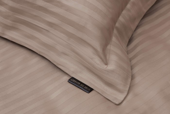 Моне (темно беж) страйп сатин 7Е