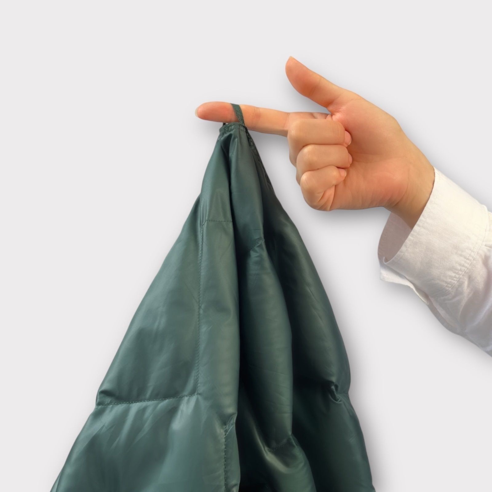 Дорожный плед-пончо пуховый Travel Cape Plaid Grass DARK GREEN 130х170