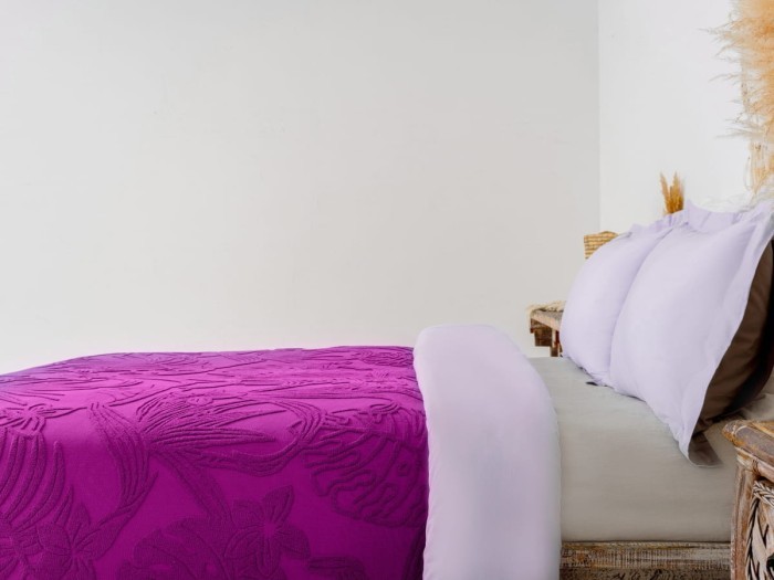 Покрывало Arya махровое Botanical Garden Лиловый