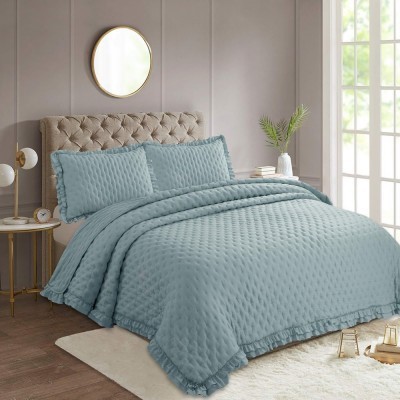 Фрау (голубая) Покрывало 160х220